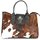 BELLI exclusive Fell Ledertasche kroko schwarz kuh