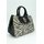 BELLI exklusive Fell Ledertasche schwarz kroko zebra