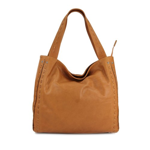 BELLI ital. Nappa Leder Shopper cognac 