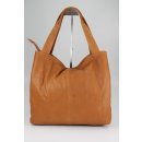 BELLI ital. Nappa Leder Shopper cognac 