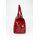 BELLI "The Bag" XL Ledertasche bordeaux rot lack kroko