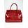 BELLI "The Bag" XL Ledertasche bordeaux rot lack kroko