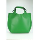 BELLI Designer Ledertasche Henkeltasche grün