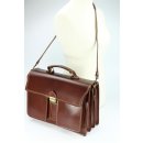 BELLI "Design Bag B" Leder Businesstasche unisex maronenbraun