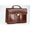 BELLI "Design Bag B" Leder Businesstasche unisex maronenbraun