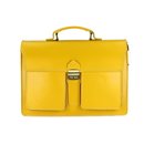 BELLI "Design Bag B" Leder Businesstasche unisex gelb