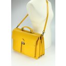 BELLI "Design Bag B" Leder Businesstasche unisex gelb