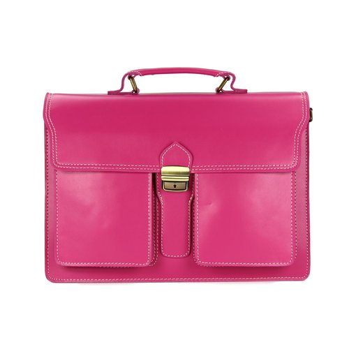 BELLI "Design Bag B" Leder Businesstasche unisex pink