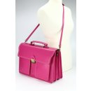 BELLI "Design Bag B" Leder Businesstasche unisex pink