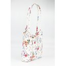 BELLI "Backpack" Leder Tasche Rucksack weiß Blumenmuster