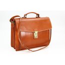 BELLI "Design Bag D" Leder Business Bag cognac