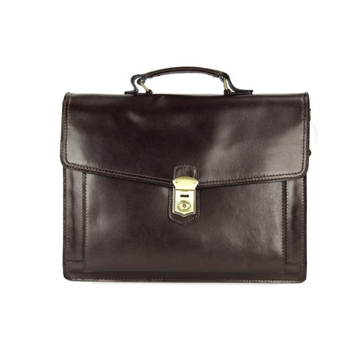 BELLI "Design Bag D" Leder Business Bag dunkelbraun