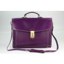 BELLI "Design Bag D" Leder Business Bag lila