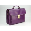 BELLI "Design Bag D" Leder Business Bag lila