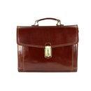 BELLI "Design Bag D" Leder Business Bag maronenbraun