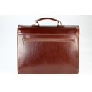 BELLI "Design Bag D" Leder Business Bag maronenbraun
