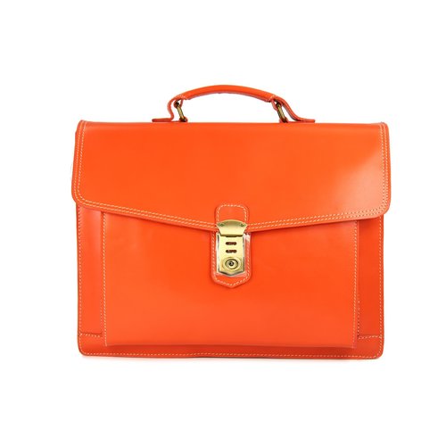 BELLI "Design Bag D" Leder Business Bag orange