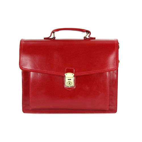 BELLI "Design Bag D" Leder Business Bag rot