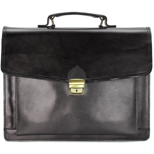 BELLI "Design Bag D" Leder Business Bag schwarz