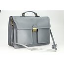 BELLI "Design Bag B" Leder Businesstasche unisex hellgrau