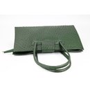 BELLI® "Design Bag C" Leder Handtasche grün strauss