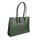 BELLI® "Design Bag C" Leder Handtasche grün strauss