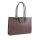 BELLI® "Design Bag C" Leder Handtasche braun strauss