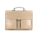 BELLI "Design Bag B" Leder Businesstasche unisex sand beige
