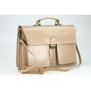 BELLI "Design Bag B" Leder Businesstasche unisex sand beige