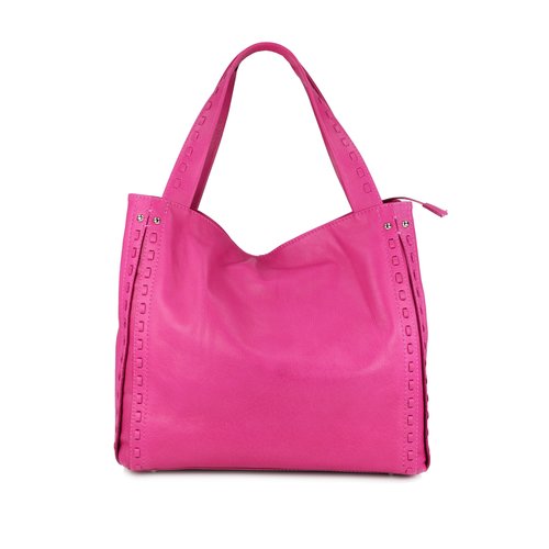 BELLI ital. Nappa Leder Shopper pink