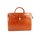 BELLI® "Design Bag E" XL ital. Leder Handtasche Business Bag cognac
