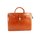 BELLI® "Design Bag E" XL ital. Leder Handtasche Business Bag cognac