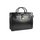 BELLI® "Design Bag E" XL ital. Leder Handtasche Business Bag schwarz 