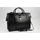 BELLI® "Design Bag E" XL ital. Leder Handtasche Business Bag schwarz 