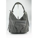 BELLI ital. Nappa Leder Shopper grau