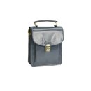 BELLI® "Design Bag B Mini" ital. Ledertasche kleiner Messenger unisex grau