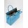 BELLI "The Bag XXL" ital. Premium Leder Handtasche türkis blau