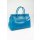 BELLI "The Bag XXL" ital. Premium Leder Handtasche türkis blau