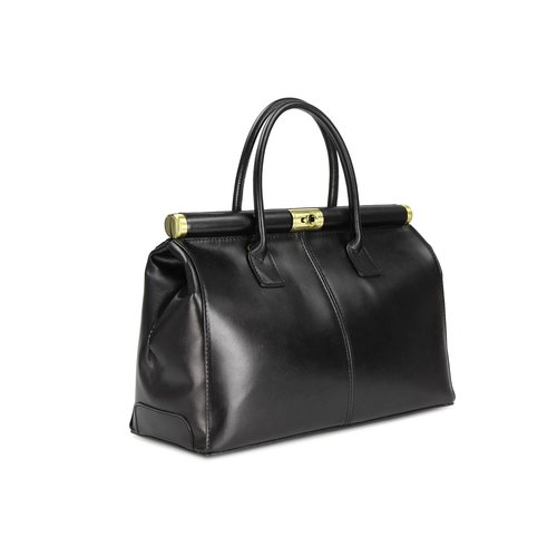 BELLI "The Bag" XXL Leder Handtasche schwarz