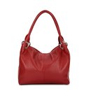 BELLI Leder Schultertasche Shopper "Lilly" rot