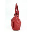 BELLI Leder Schultertasche Shopper "Lilly" rot