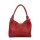 BELLI Leder Schultertasche Shopper "Lilly" rot