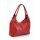 BELLI Leder Schultertasche Shopper "Lilly" rot