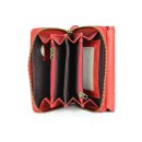 Hill Burry Vintage Leder Damen Geldbörse dickes Portemonnaie rot