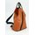 BELLI "City Backpack" leichter Leder Rucksack cognac schwarz