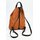 BELLI "City Backpack" leichter Leder Rucksack cognac schwarz