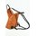 BELLI "City Backpack" leichter Leder Rucksack cognac schwarz