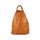 BELLI "City Backpack" leichter Leder Rucksack cognac