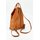 BELLI "City Backpack" leichter Leder Rucksack cognac