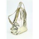 BELLI "City Backpack" leichter Leder Rucksack gold